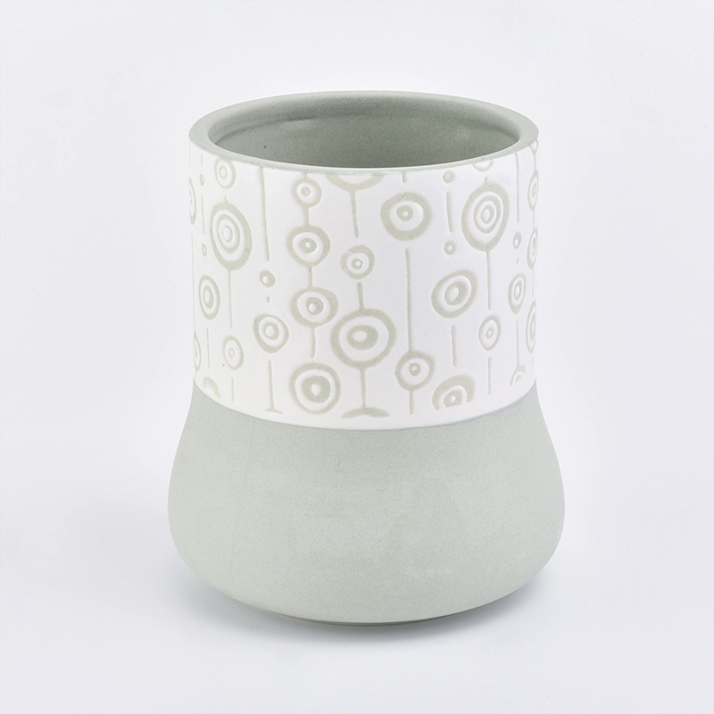 light green ceramic candle holder with white pattern light green ceramic candle holder with white pattern