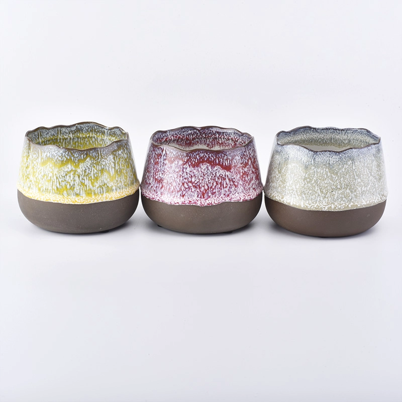 antique ceramic candle holders