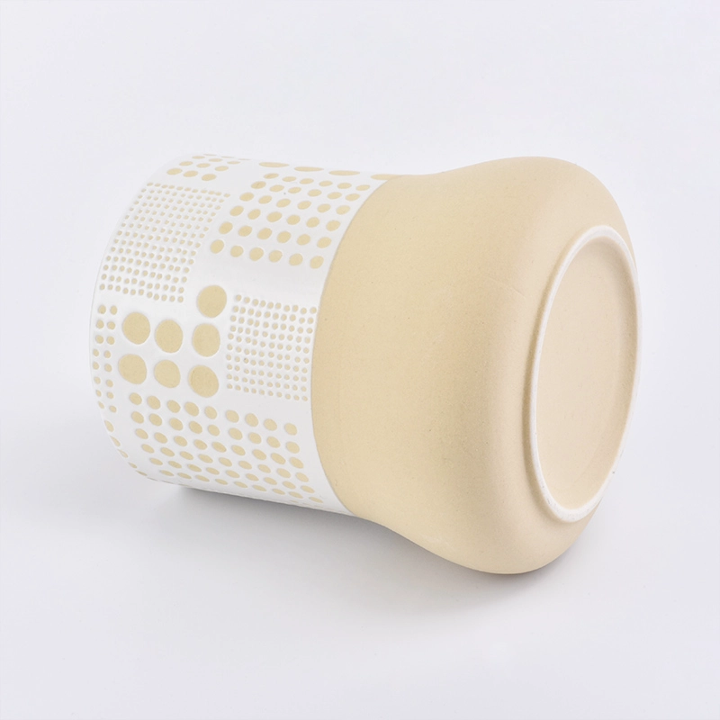 unique design ceramic candle jar