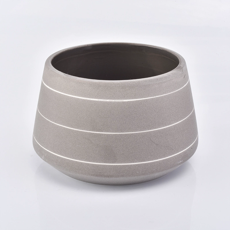large ceramic candle container grey color large ceramic candle container grey color