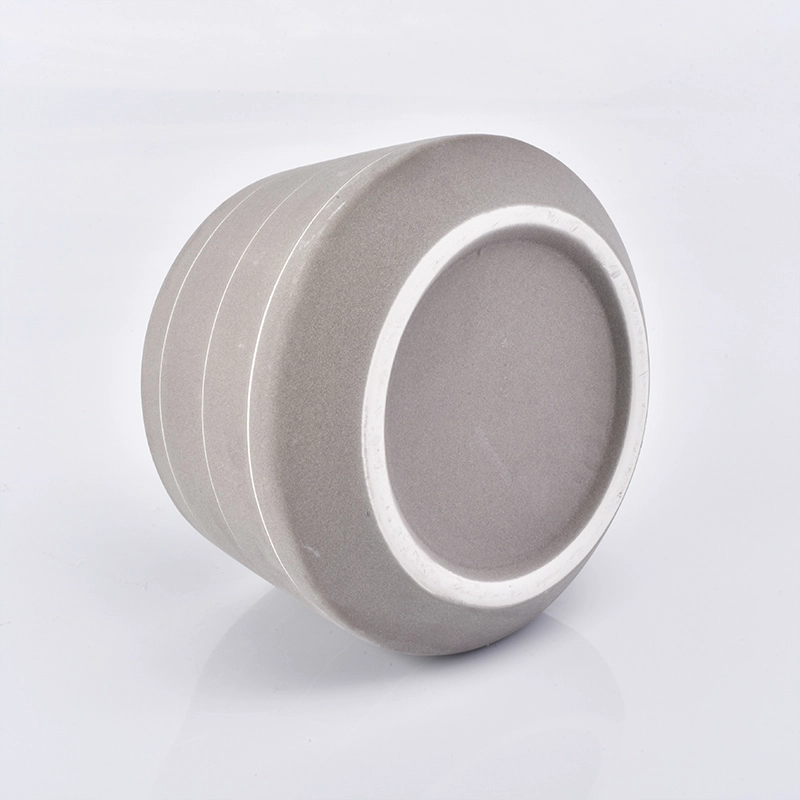 large ceramic candle container grey color large ceramic candle container grey color