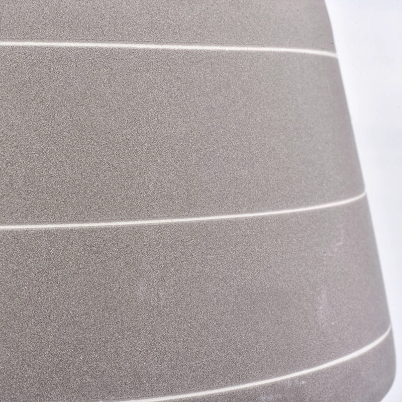 large ceramic candle container grey color large ceramic candle container grey color