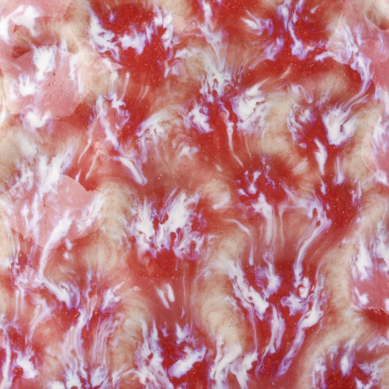 round transmutation glaze red ceramic jar 
