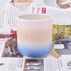 Portacandele in ceramica graduale arcobaleno