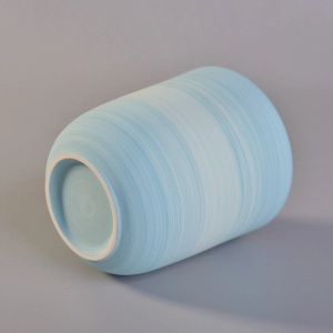 10oz Ceramic Candle Holder With Spray Colors