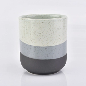 12oz glaze ceramic candle jar para sa paggawa ng mabangong kandila