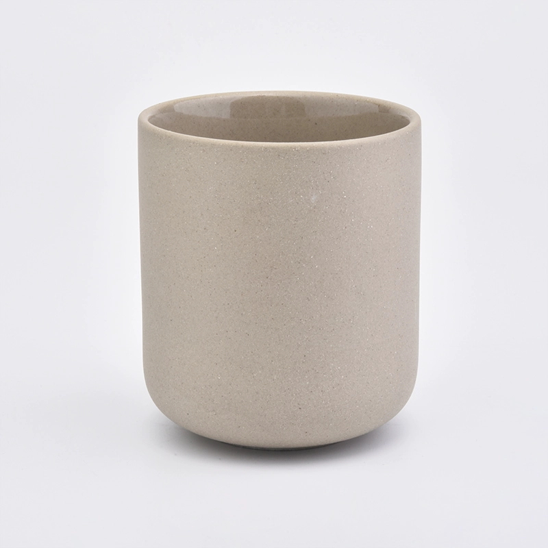 Round shape yellow color ceramic candle jar wholesale Round shape yellow color ceramic candle jar wholesale