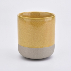 toples lilin keramik kaca 12 oz berlapis emas