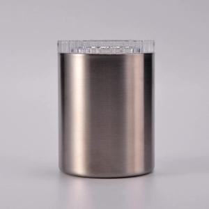 High quality double wall stainless steel candle jars with lids