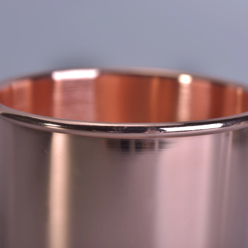 home decor metal copper candle jar
