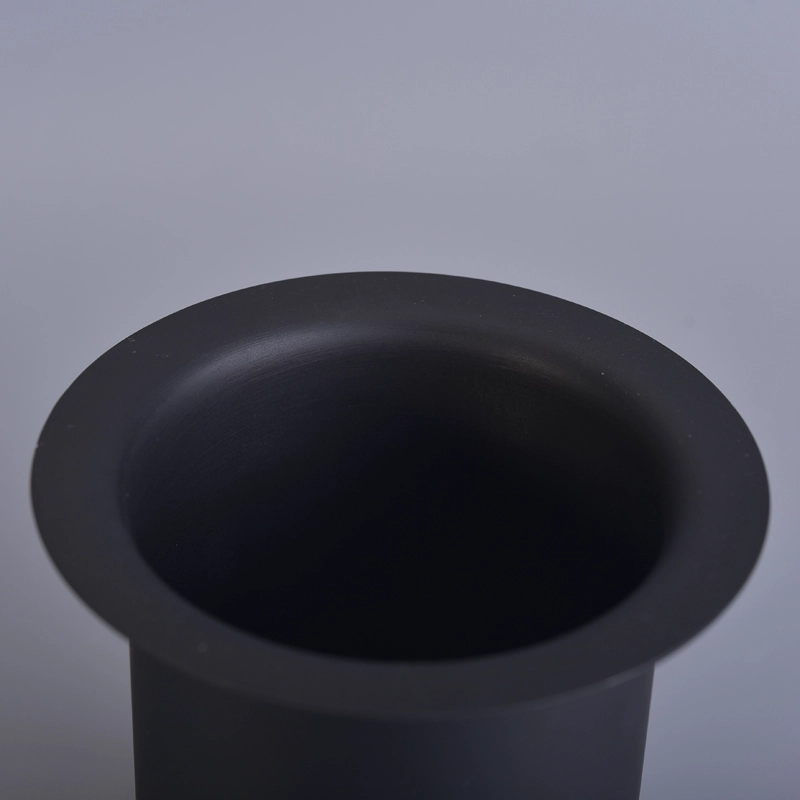 Matte black stainless metal candle holder for decoration Matte black stainless metal candle holder for decoration