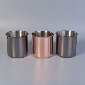 Stainless steel metal candle jars wholesale