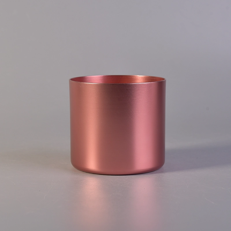 Best seller custom color 10oz metal cylinder candle holder wholesale
