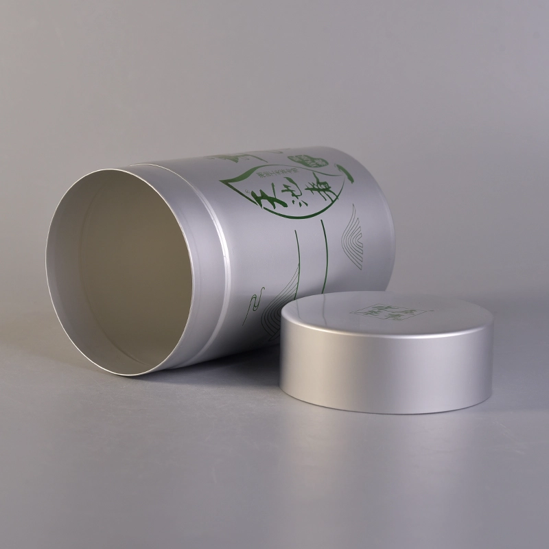 Silver color metal coffee container tea tins
