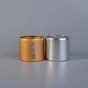 Wholesale metal coffee box gold tea containers
