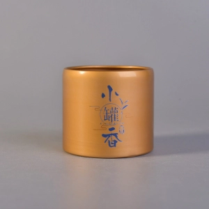 Wholesale metal coffee box gold tea containers