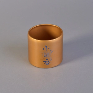 Wholesale metal coffee box gold tea containers