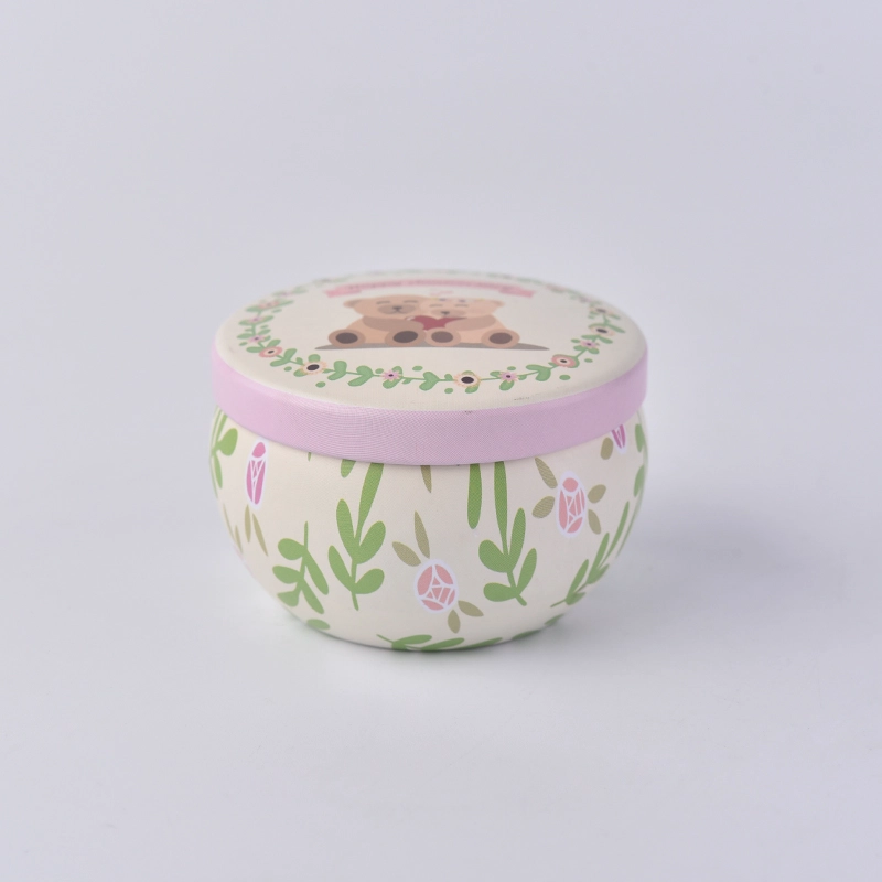 Wholesale custom 2oz tin box for scent candle for home deco