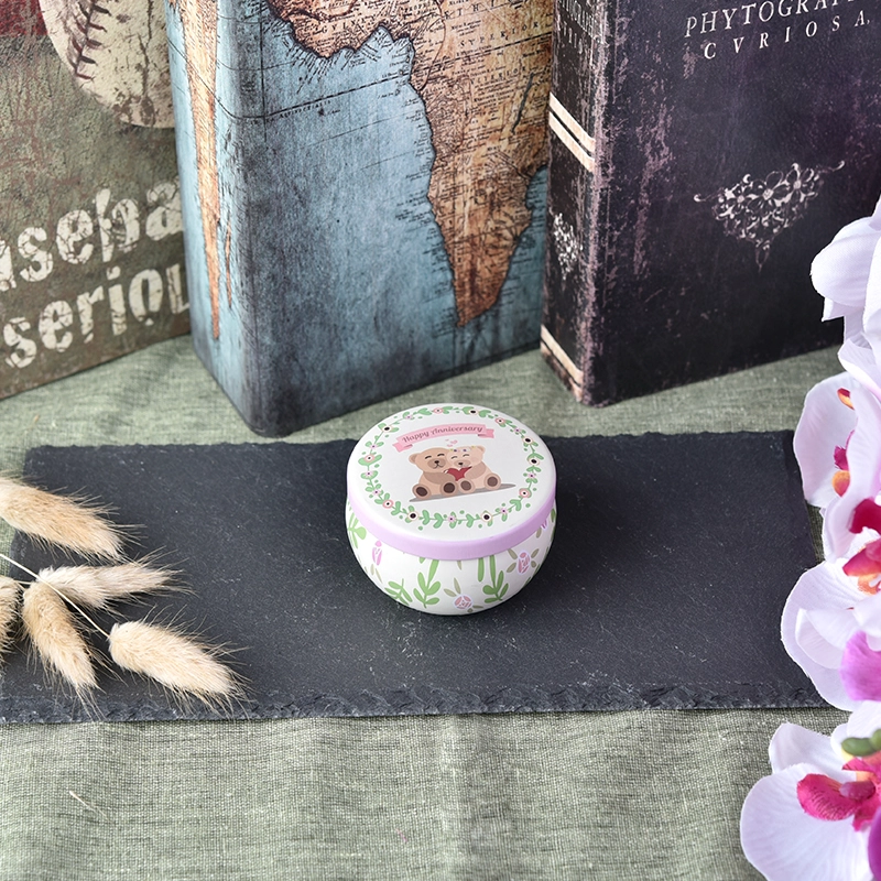 Wholesale custom 2oz tin box for scent candle for home deco