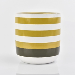 High quality concrete candle jars with hand painting
