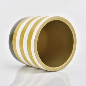 High quality concrete candle jars with hand painting