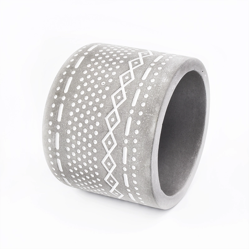 Round shape home  modern cement  tealight candle holders