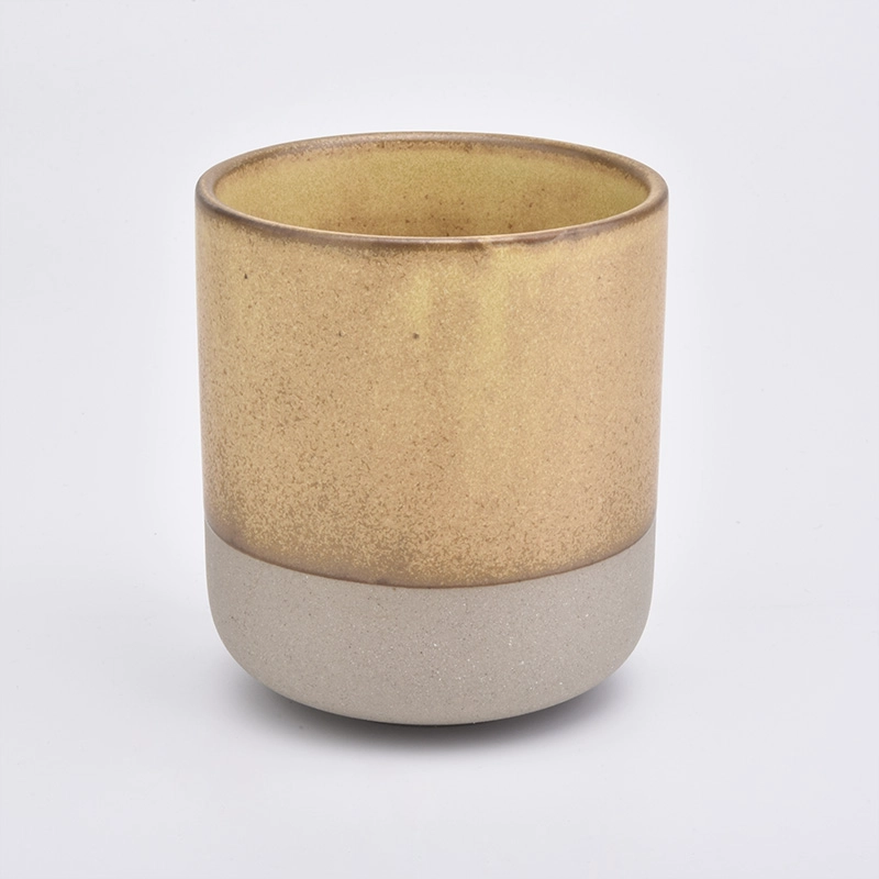 Luxury ceramic candle jars customized candle holder wholesales ceramic candle holders