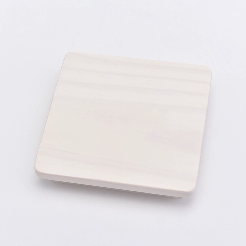 Square wood lid with logo for candle jars Square wood lid with logo for candle jars