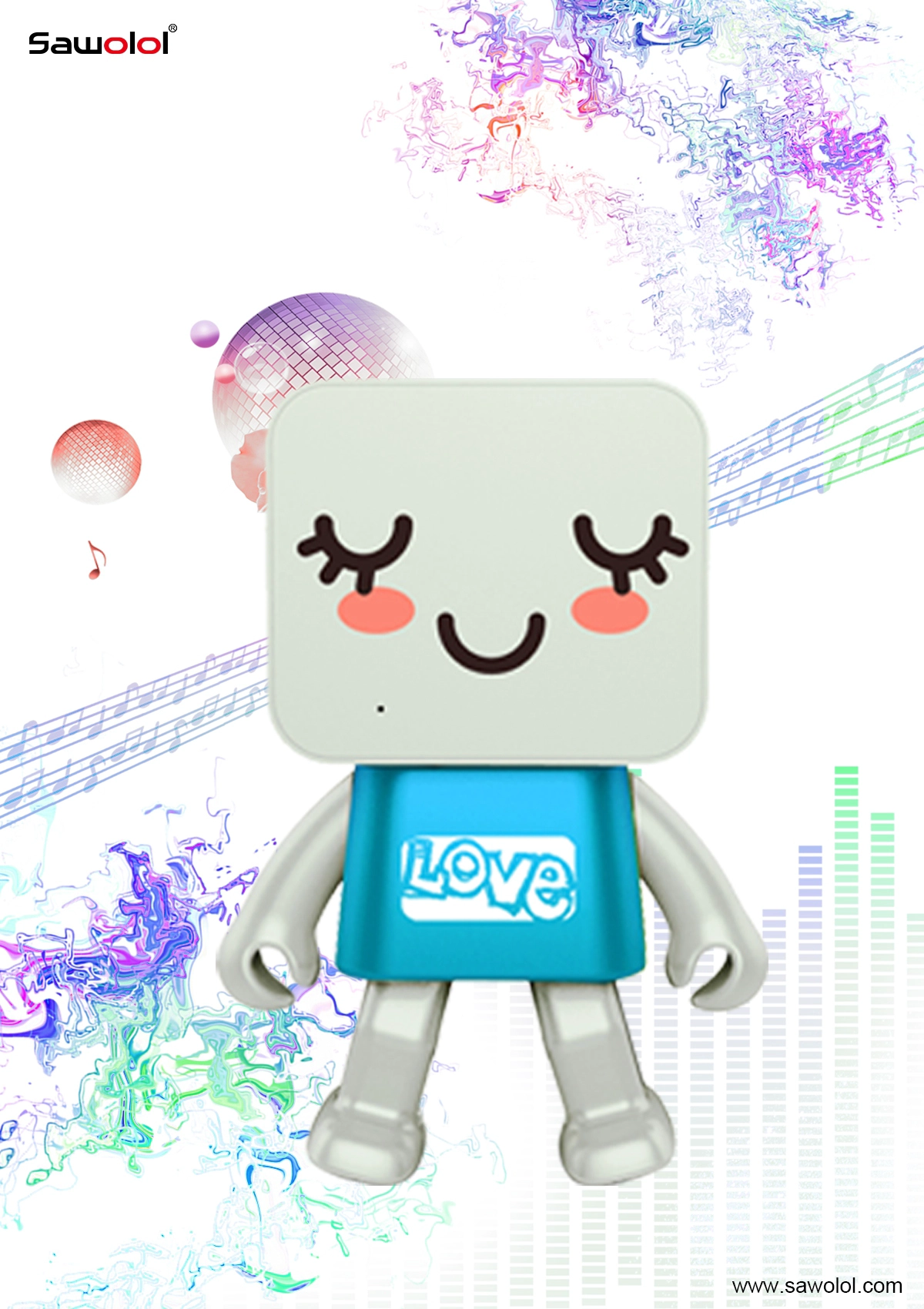 Unleash innovation ludique: le caricaturé Little Square Robot