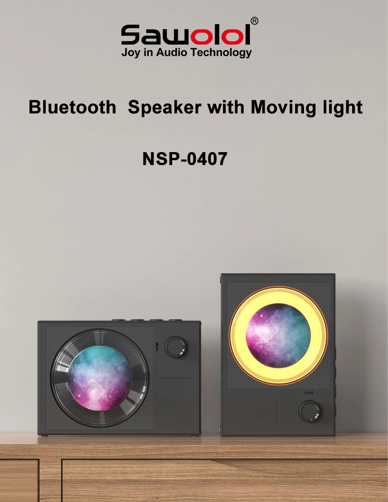 Préparez-vous à être époustouflé! Le haut-parleur Bluetooth de Sawolol avec la lumière tournante redéfinit la génialité audio