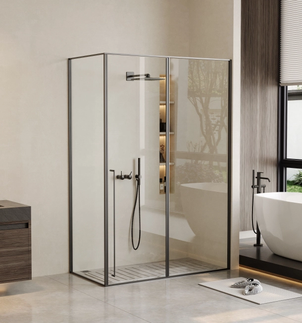 Interior Design Bathroom Sliding Glass Shower Enclosure Shower Room