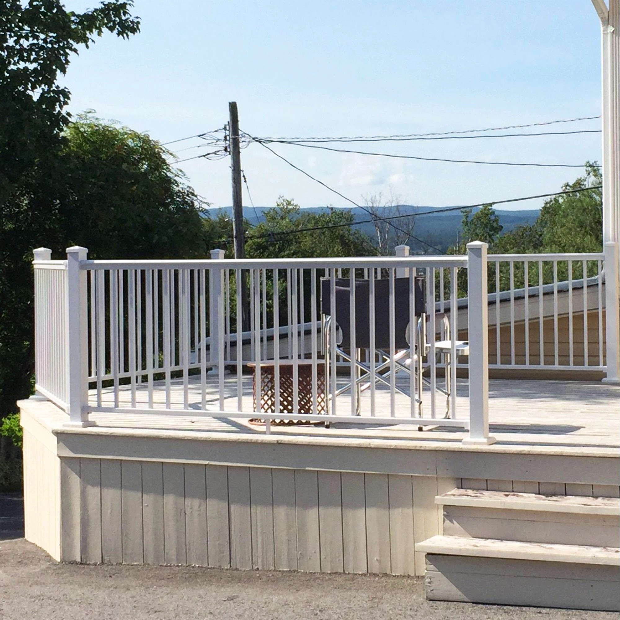 Balkon na zewnątrz aluminiowy biały kolor proszkowy powłoka tania ceny