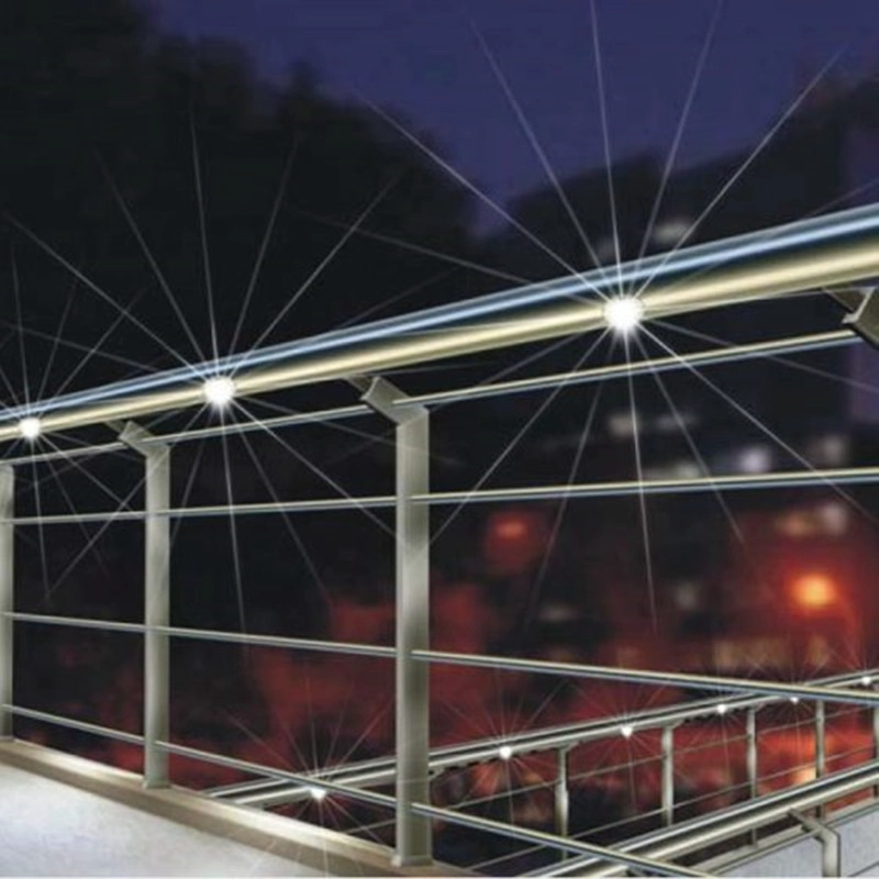 Modern Look Led Spot Lighting for Stairs Stainless Steel Handrails