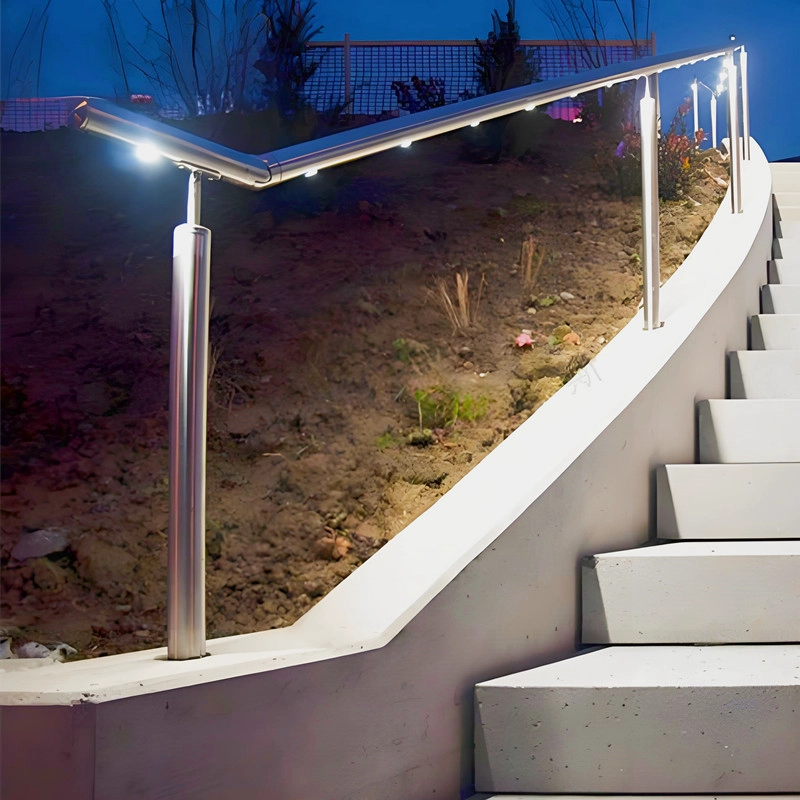 Modern Look Led Spot Lighting for Stairs Stainless Steel Handrails