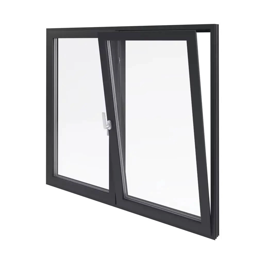 Aluminium Sliding Folding Patio Doors And Windows Thermal Break Double Tempered Glass