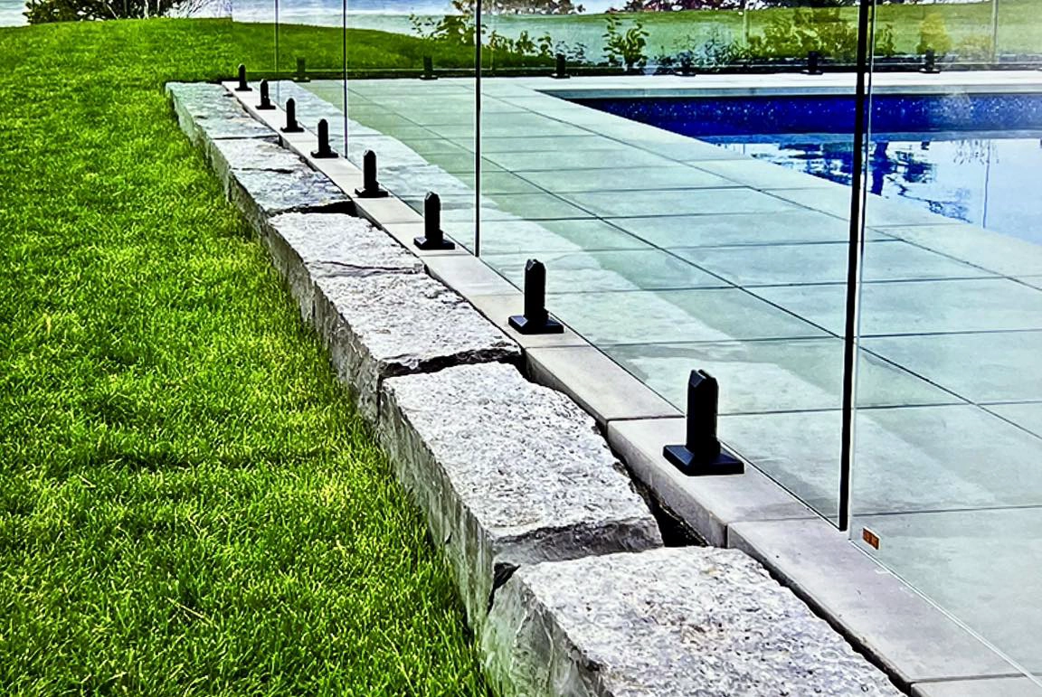 Torneira de vidro em aço inoxidável duplex 2205 | Montagem de corrimão sem moldura para piscina, varanda e escada - em estoque, envio em 24 horas