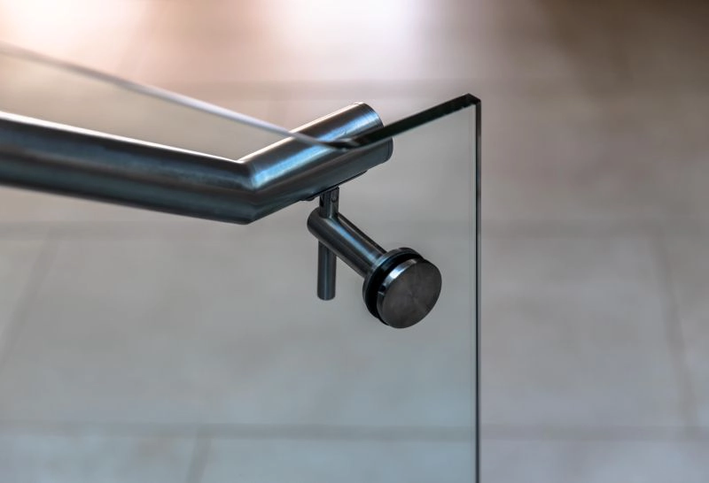 Handlaufhalterung aus Edelstahl im modernen Stil für den Außenbereich aus Glas, DIY-Handlaufbeschläge, Geländerzubehör, Treppenkomponenten