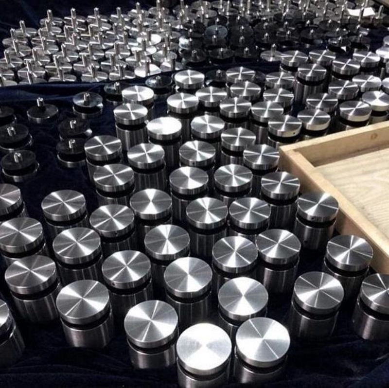 Heavy Duty Marine Grade SS316 Glazen Balustrade Standoff Pins voor Frameloze Balkon Trap Balustrade, Past op 3/8