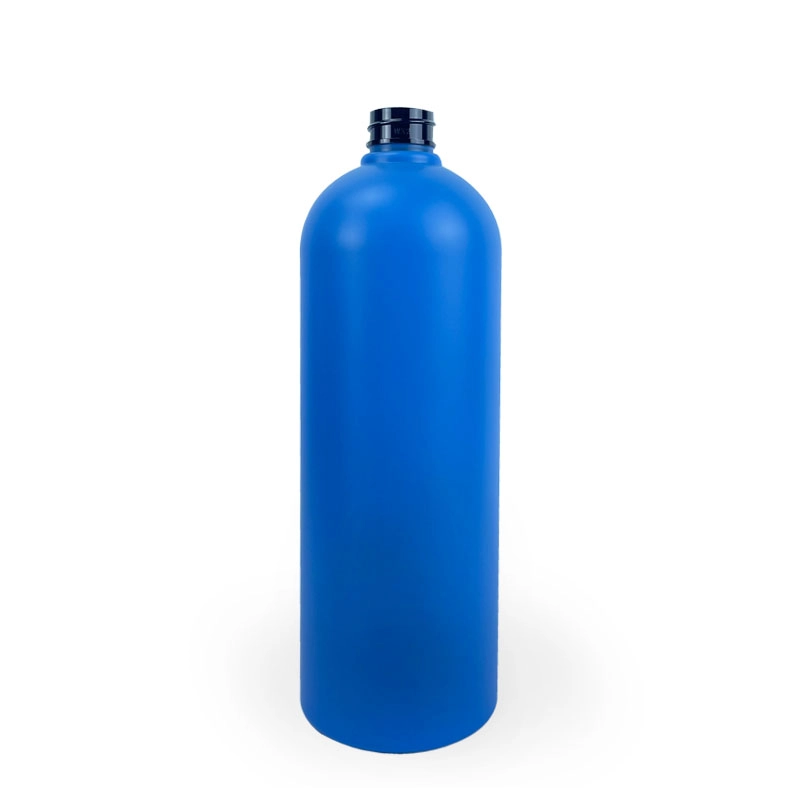 Chine Emballage cosmétique 1 litre Logo personnalisé en plastique Gel douche Lotion pompe bouteille soins de la peau cosmétique bouteille en plastique givré fabricant