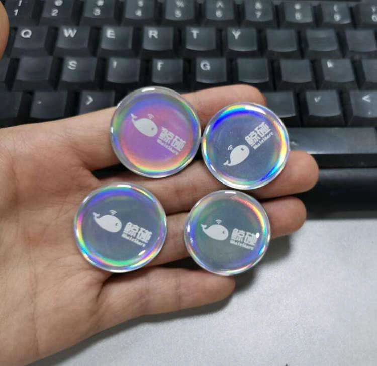 中国 定制闪亮 NFC 环氧树脂标签可打印 RFID 标签贴纸制造商 制造商