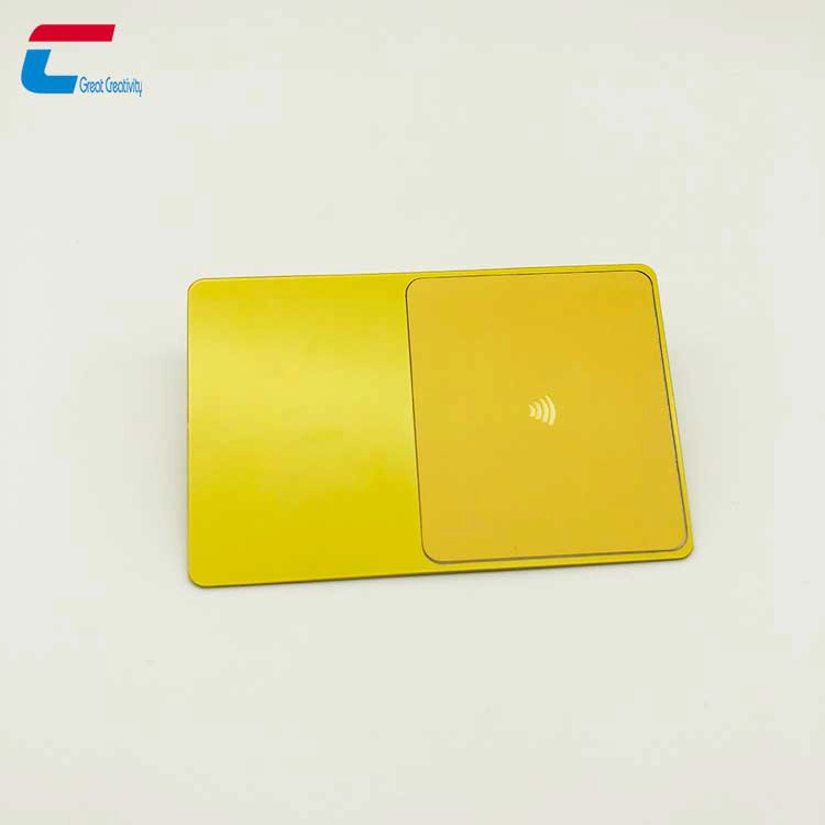 中国 彩色 NFC 金属卡定制标志 NTAG213 金属卡批发商 制造商