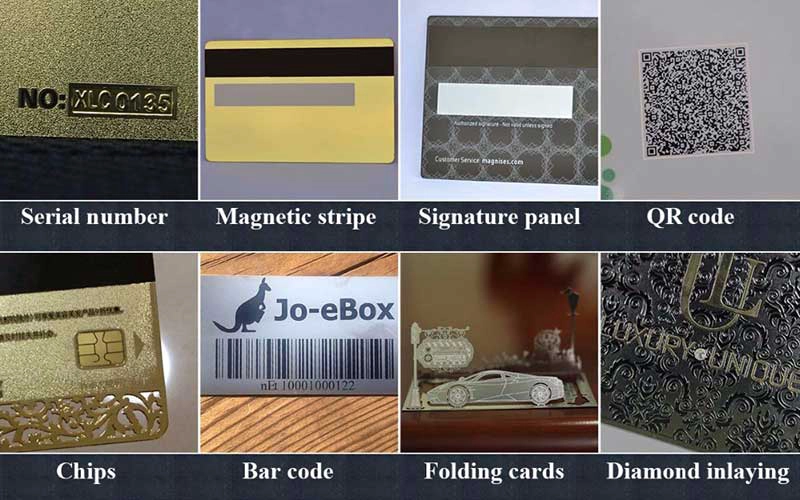 mirror gold nfc metal card