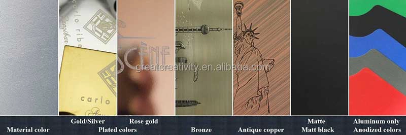 mirror gold nfc metal card