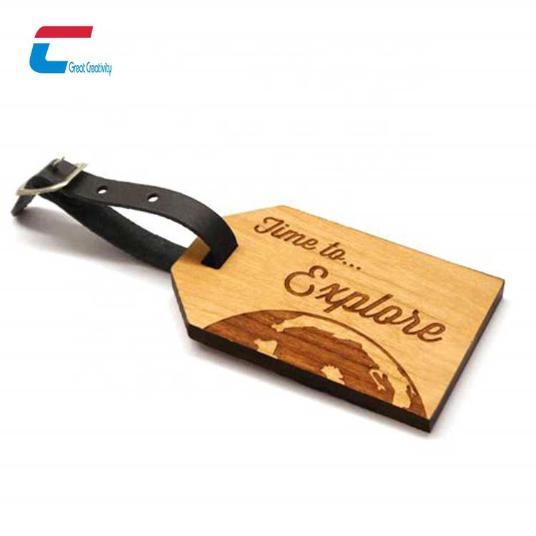 China Custom Wooden Gift Labels Wooden Travel Tag Manutacturer manufacturer