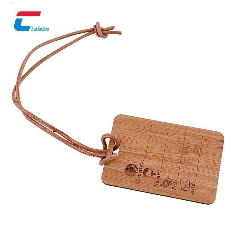 China Custom Wooden Gift Labels Wooden Travel Tag Manutacturer manufacturer