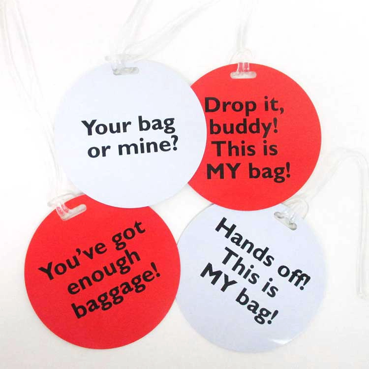 China Custom PVC Round Personalized Luggage Card NFC Luggage Tag Manufacturer manufacturer