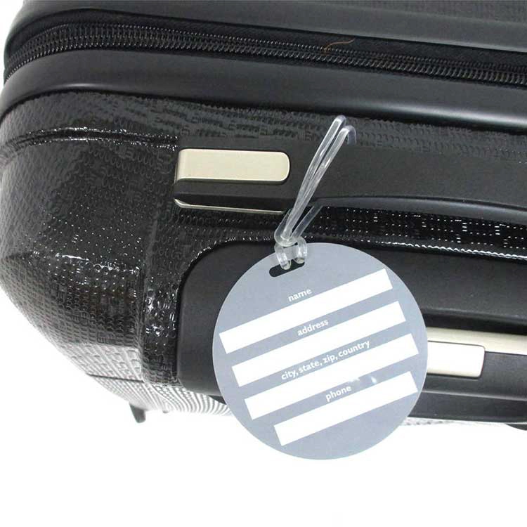 China Custom PVC Round Personalized Luggage Card NFC Luggage Tag Manufacturer manufacturer