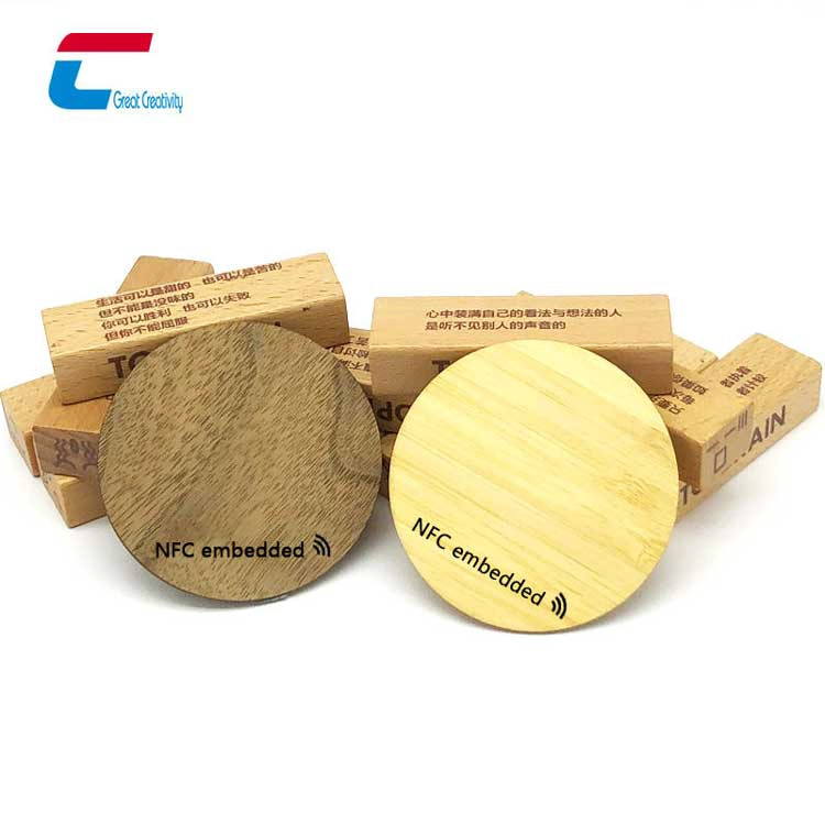 China Customized NFC Tag Wood Bamboo Wood NFC Card Manufacturer manufacturer