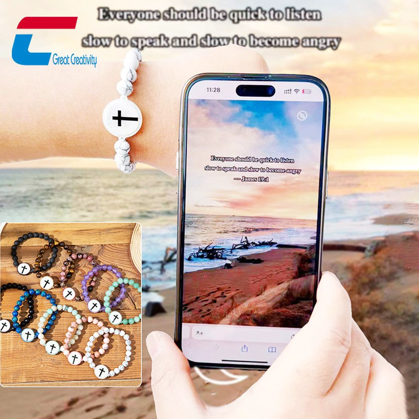 NFC Bible Bead Bracelet