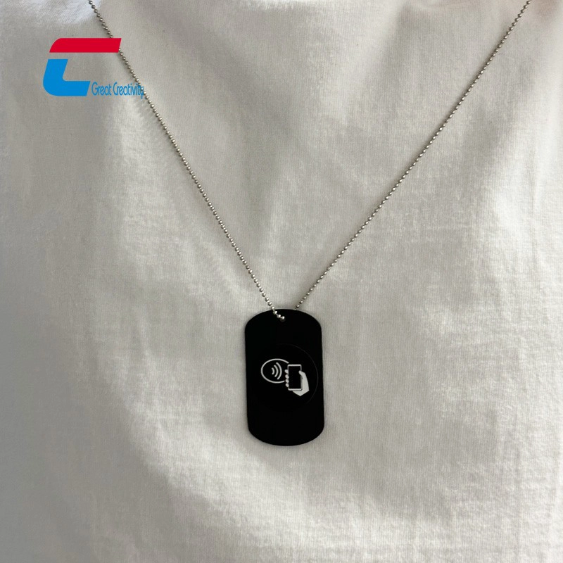 NFC metal necklace